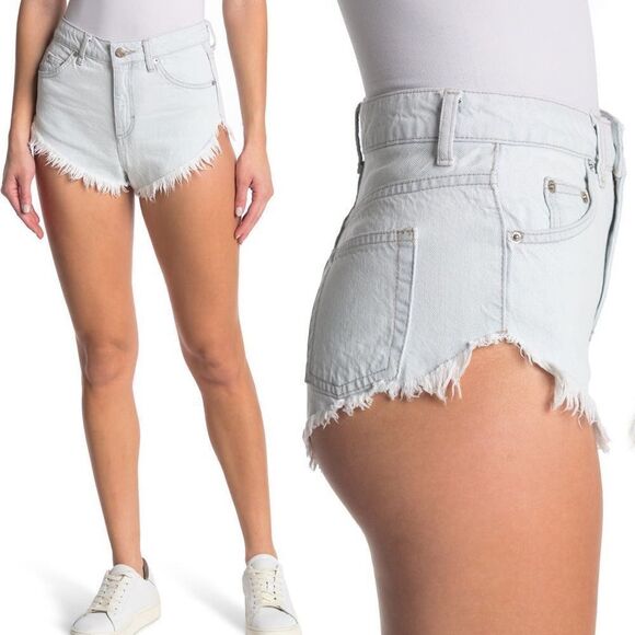 Topshop Kiri High Cutoff Shorts NWT - Picture 5 of 5